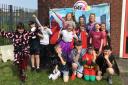 The superhero-themed day at St Monica's
