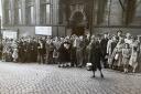 Trinity Street Station queue, 1950s
