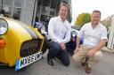 Jonathan Jarratt and David Ridley at the Oakmere Motor Group in Northwich