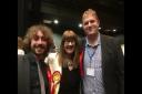 Aidan Williams with ward colleagues councillors Karina Carter and James Wright