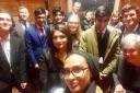 Stretford High and Stretford Grammar selfie in parliament
