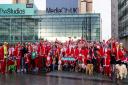 PHMG staff from the Manchester office following their successful Santa Dash