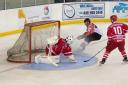 Phoenix's Richard Bentham nets his goal in the second period - by Richard Amor Allan