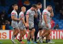 Sale Sharks' players dejected after the final whistle