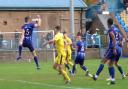 Trafford were denied a penalty by what appeared to be a clear handball at Stalybridge