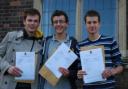 Straight A*s and As for Richard Brown, Sam Holmes and Jamie Webb