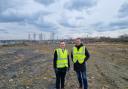 Trafford council leader Tom Ross and Eric Adams, Carlton Power’s hydrogen projects director