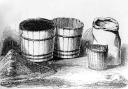 Buckets and sacks were used as measures