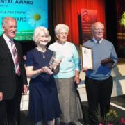 Mary Eastwood receiving the Environmental & Conservation Award