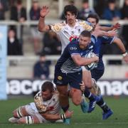 GETTING FREE: Sharks’ Robert du Preez makes a break with the ball. Picture by Richard Sellers/PA Wire.