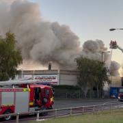 The fire in Altrincham. Image by Matt Palmer