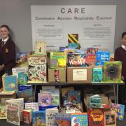 The Year 6 pupils collected hundreds of books and donations for children in Zambia
