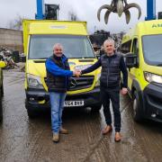 The ambulances are on their way to Ukraine