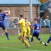 Trafford were denied a penalty by what appeared to be a clear handball at Stalybridge