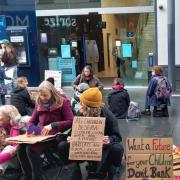 The demonstration in Altrincham