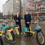 Active Travel commissioner Dame Sarah Storey (left) and Greater Manchester mayor Andy Burnham (right) praised the new sponsorship deal