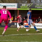 Chris Conn-Clarke nets Monday’s winner. Picture by Jonathan Moore