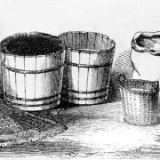 Buckets and sacks were used as measures