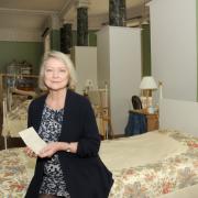 Kate Adie in the reconstructed main ward of the hospital