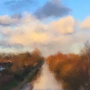 Digital oil painting of Bridgewater Canal