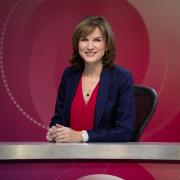 For use in UK, Ireland or Benelux countries only ..Undated BBC handout photo of Fiona Bruce on the set of Question Time. Shadow home secretary Diane Abbott has hit out at her treatment on BBC's Question Time at the hands of the new presenter. PRESS