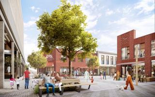 A CGI depiction of the redevelopment of King Street