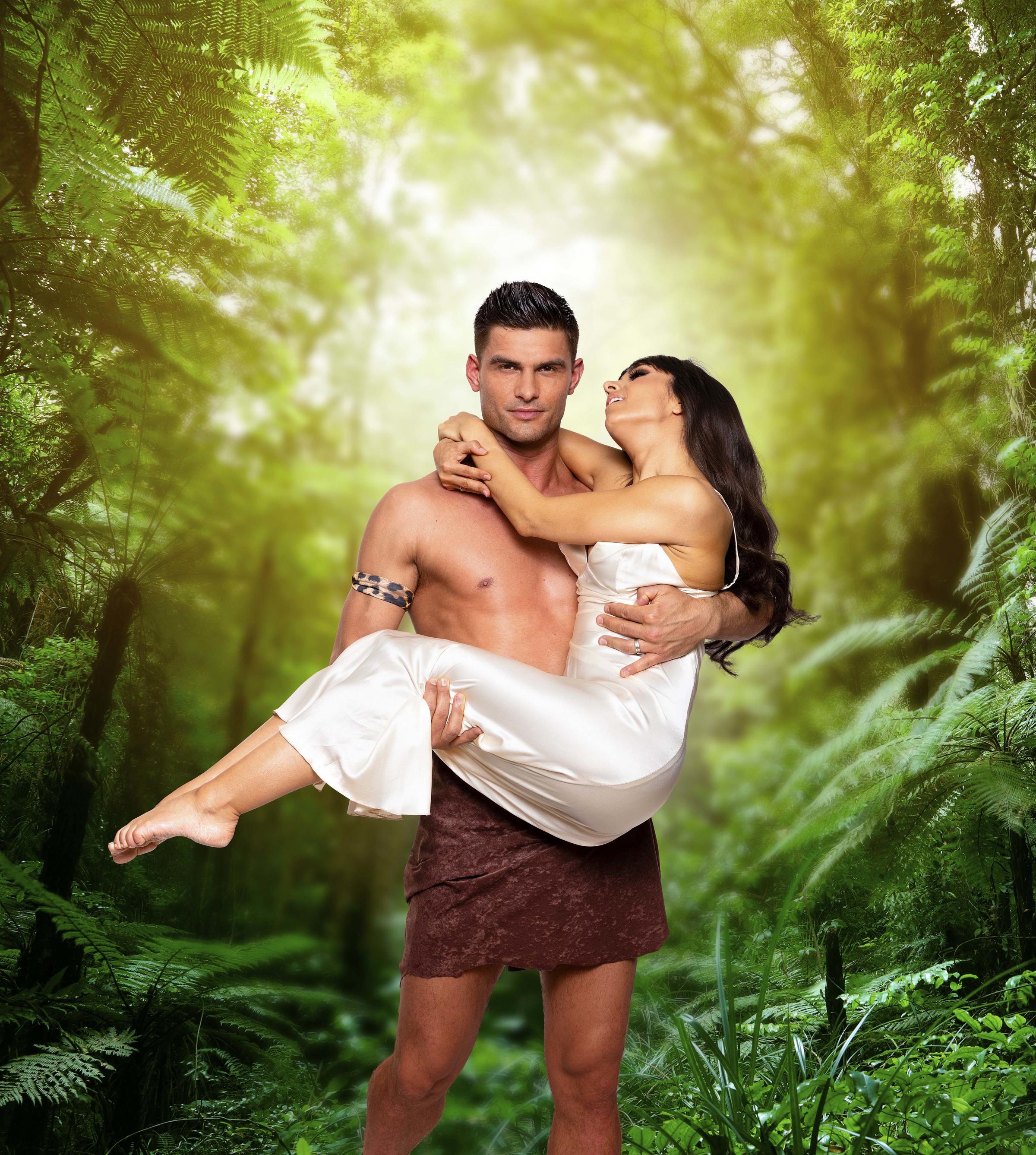 Aljaz and Janette as Tarzan and Jane (Picture: Colin Thomas)