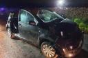 The vehicle crashed near Carnforth in the early hours of Tuesday morning