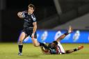 Sale Sharks' AJ MacGinty in action against Leicester