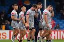 Sale Sharks' players dejected after the final whistle
