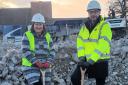 Councillor Liz Patel and Richard Roe at the site
