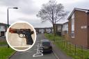Two firearms were discovered at an address in Partington