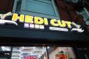 Hedi Cut store sign