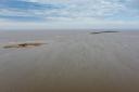 Hilbre Islands cut off by the tide
