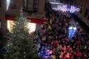 Crowds at Altrincham Christmas lights switch on 2014
