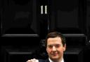 Chancellor George Osborne and his famous red box