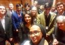 Stretford High and Stretford Grammar selfie in parliament