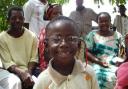 A delighted youngster with a pair of the spectacles