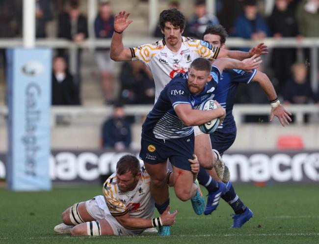 GETTING FREE: Sharks’ Robert du Preez makes a break with the ball. Picture by Richard Sellers/PA Wire.
