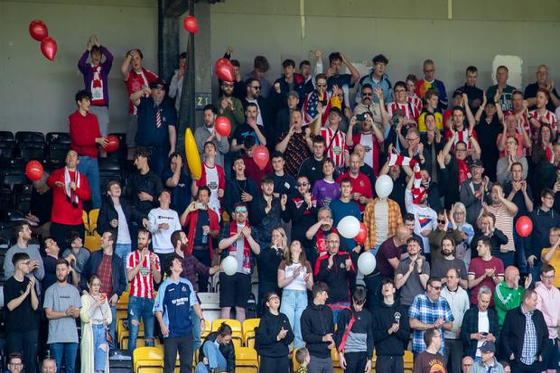 SUPPORT: Alty fans were at Notts County last weekend in their numbers. Picture by Jonathan Moore