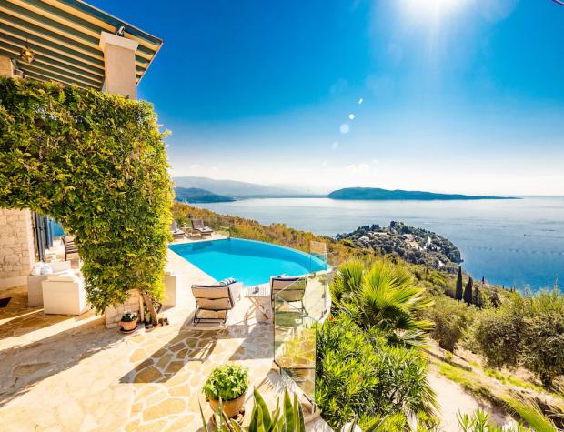 Messenger Newspapers: Exquisite Family Villa With Spectacular Ocean Views And Heated Infinity Pool - Corfu, Greece. Credit: Vrbo