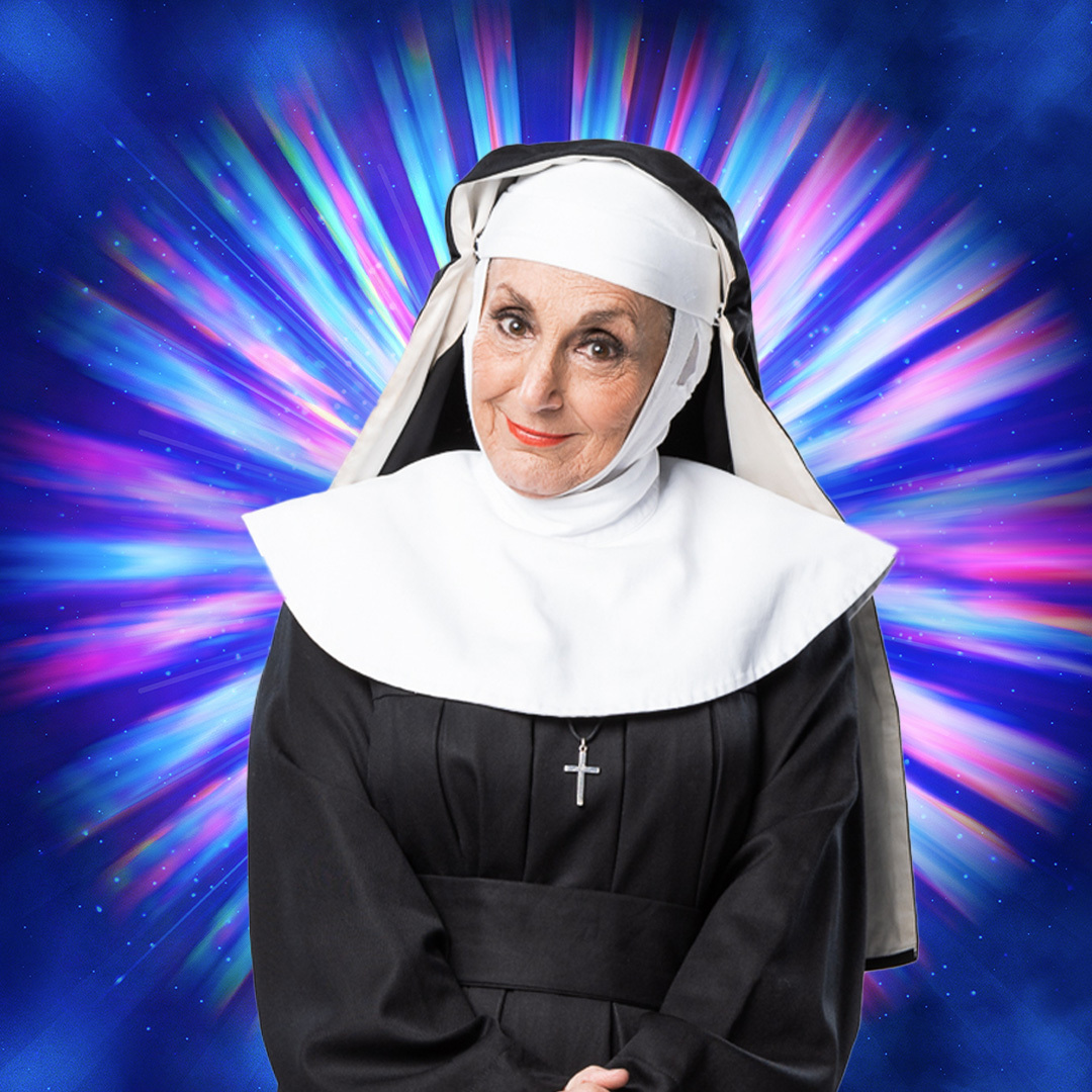 Lesley Joseph Sister Mary Lazarus in Sister Act (Picture: Oliver Rosser)