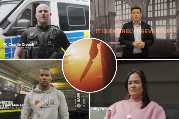 A new campaign features Greater Manchester leaders and local community figures to deter youngsters from knife crime.
