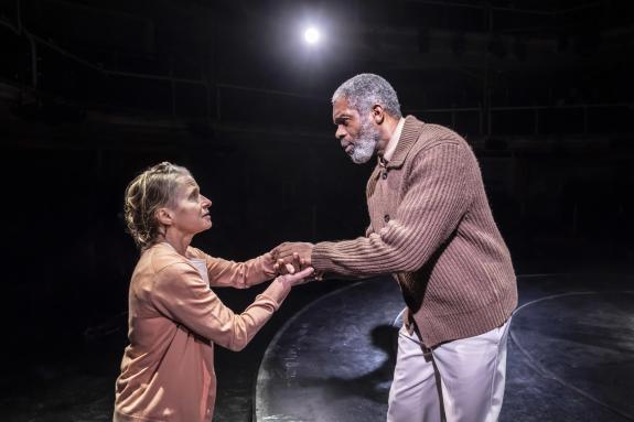 Messenger Newspapers: Hayley Carmichael (Lil) & Wil Johnson (Tony) n Shed: Exploded View (Picture: Johan Persson) Messenger Newspapers: Hayley Carmichael (Lil) & Wil Johnson (Tony) n Shed: Exploded View (Picture: Johan Persson)