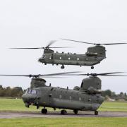 RAF Chinook helicopters (Photo: Facebook/ @RAFBenson)
