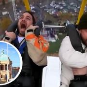 WATCH: Hilarious moment Emmerdale star braves ‘world’s largest’ bungee ride