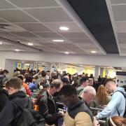 Chaotic scenes at Manchester Airport @DeeHarrPHD