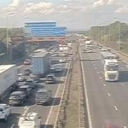 Motorists face 5 miles of queues on M6 after crash