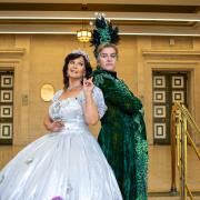 Maureen Nolan and Connie Hyde in Jack and the Beanstalk at the Albert Halls