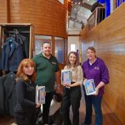 From left Coun Jo Harding, Darren English from the Hideaway, Alexandria Morgan, from Trafford council, and Hideaway founder Ruth Lancey